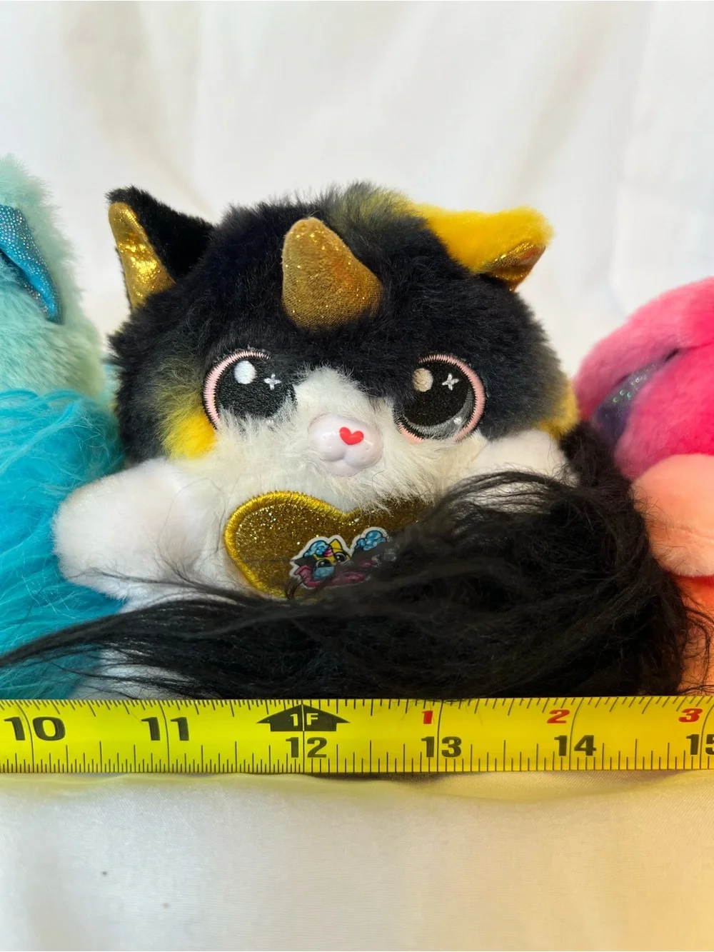 Set of  3 Rainbocorn Kittycorn & 1 bunnycorn miniature stuffed animals